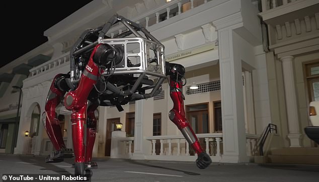 Unitree dévoile le GD01, premier mecha habité transformable au monde.