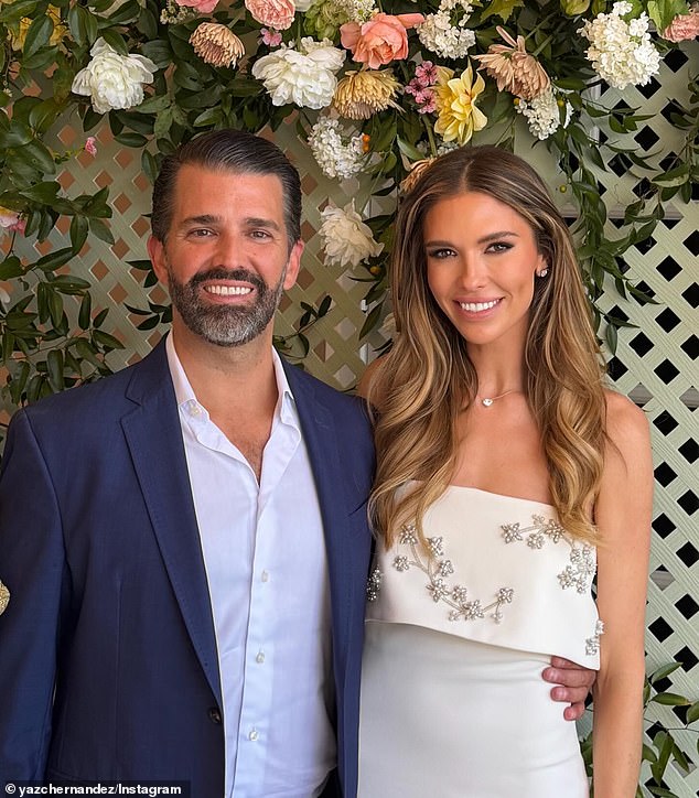 Trump Jr. and Bettina Anderson swap White House wedding for intimate Memorial Day gathering.