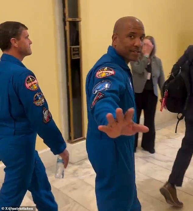 Conspiracy theorist accuses NASA astronauts of faking lunar mission at Capitol