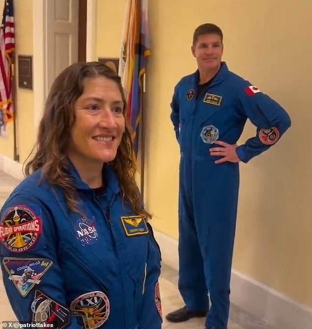 Conspiracy theorist accuses NASA astronauts of faking lunar mission at Capitol