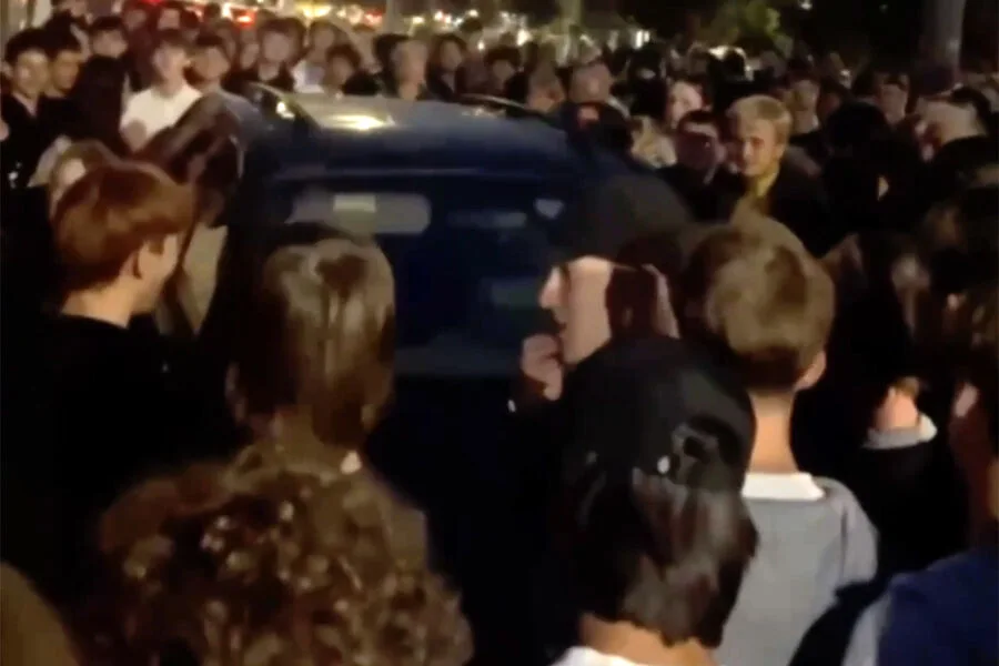 Ukraine protests turn violent as police fire on rioters opposing territorial recruitment.