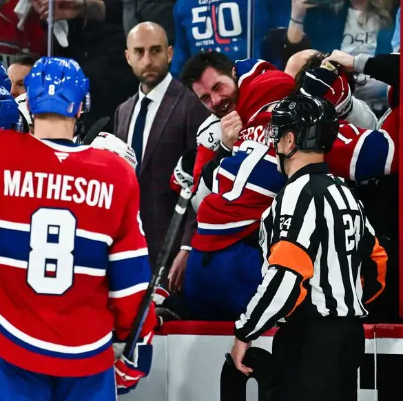 Bagarre généralisée lors du troisième match des séries entre les Canadiens et les Capitals