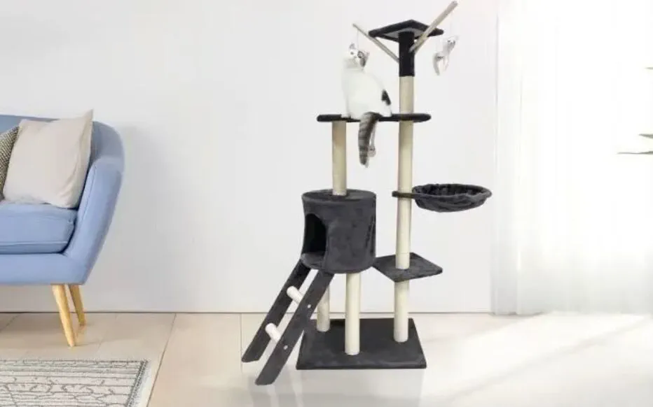 L'arbre à chat Jipsy de Cdiscount : un terrain de jeu idéal pour vos félins