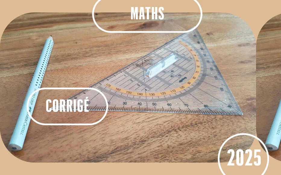 Brevet 2025 : les corrigés de l'épreuve de mathématiques pour la série générale