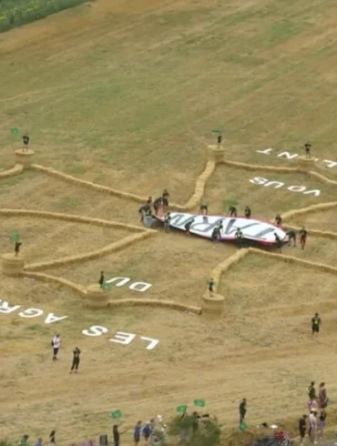 Les agriculteurs attendent avec impatience le passage du maillot jaune