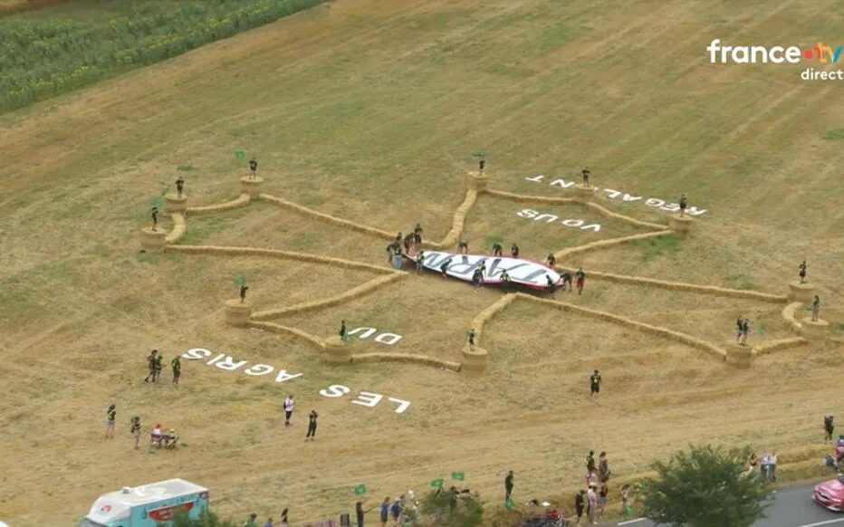 Les agriculteurs attendent avec impatience le passage du maillot jaune