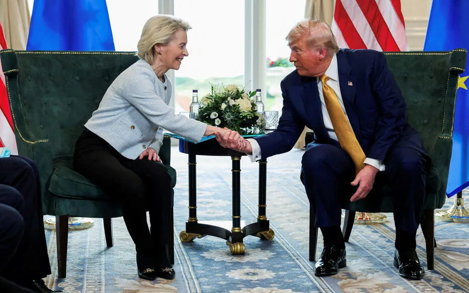 Trump et Von der Leyen annoncent un accord commercial historique