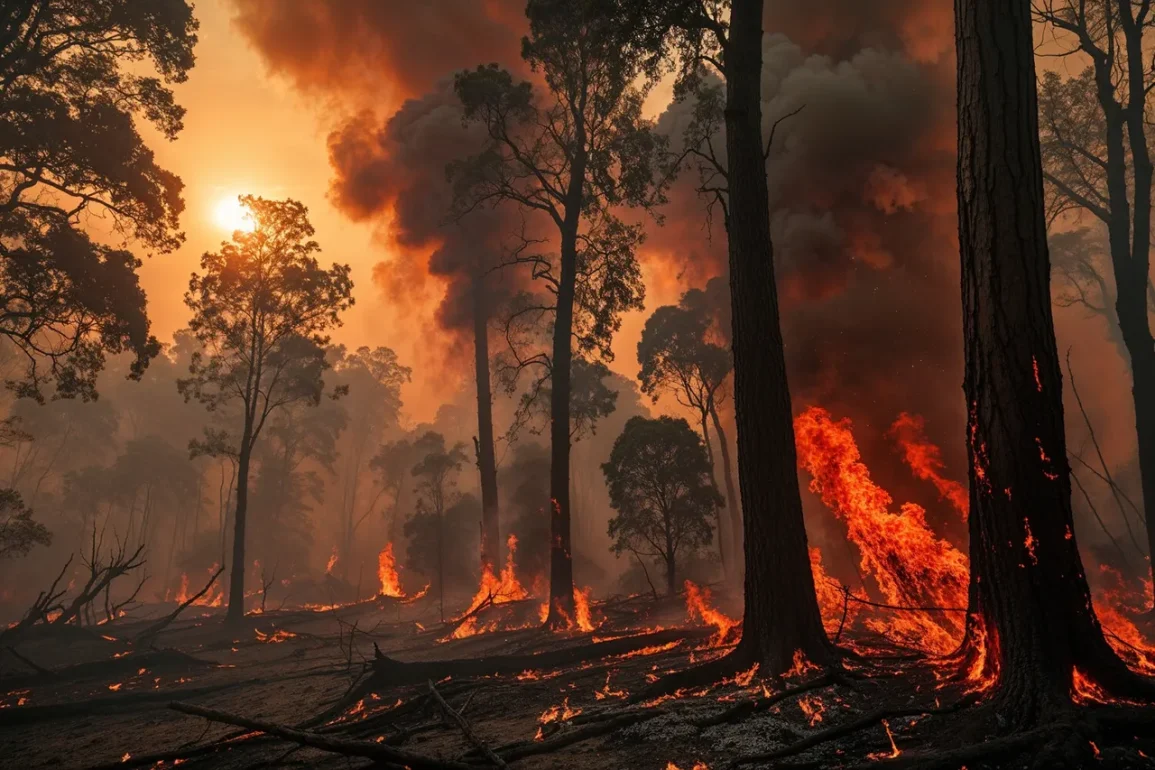 Feu dans la forêt de Gelendzik après la chute d'épaves de drones ukrainiens