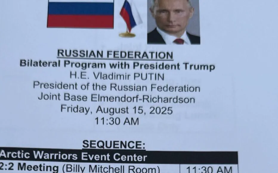 Les huit pages révélatrices de l'organisation du sommet entre les États-Unis et la Russie