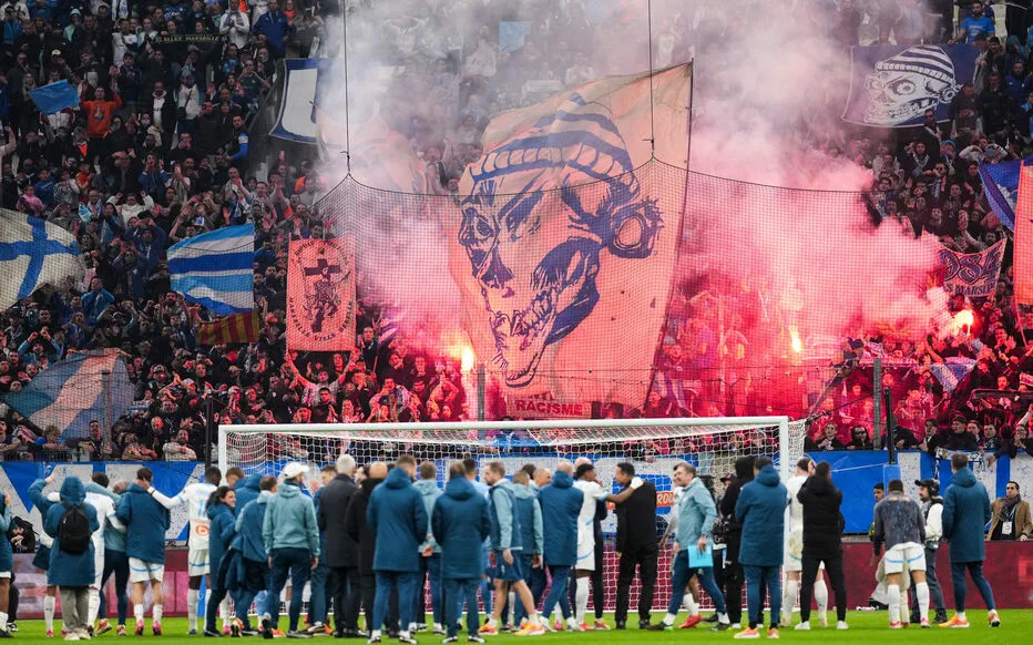 Les supporters marseillais résignés après la défaite à Rennes