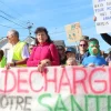 Manifestation contre l'odeur nauséabonde émanant d'une décharge dans l'Oise
