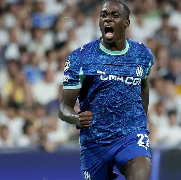 Timothy Weah marque son premier but avec l'Olympique de Marseille au Bernabeu