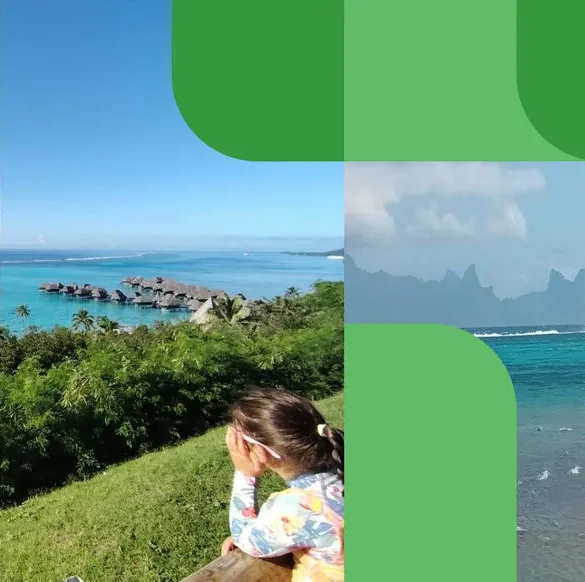 Une famille française découvre l'océan Pacifique et ses merveilles