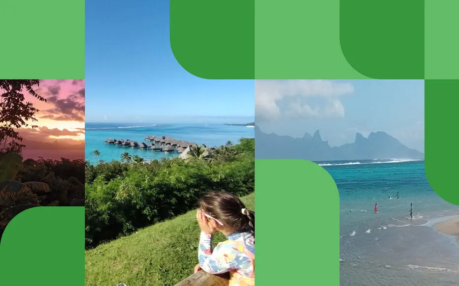 Une famille française découvre l'océan Pacifique et ses merveilles