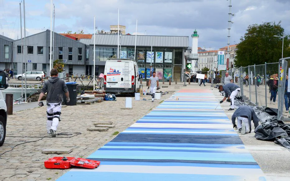 Une frise artistique pour alerter sur le réchauffement climatique